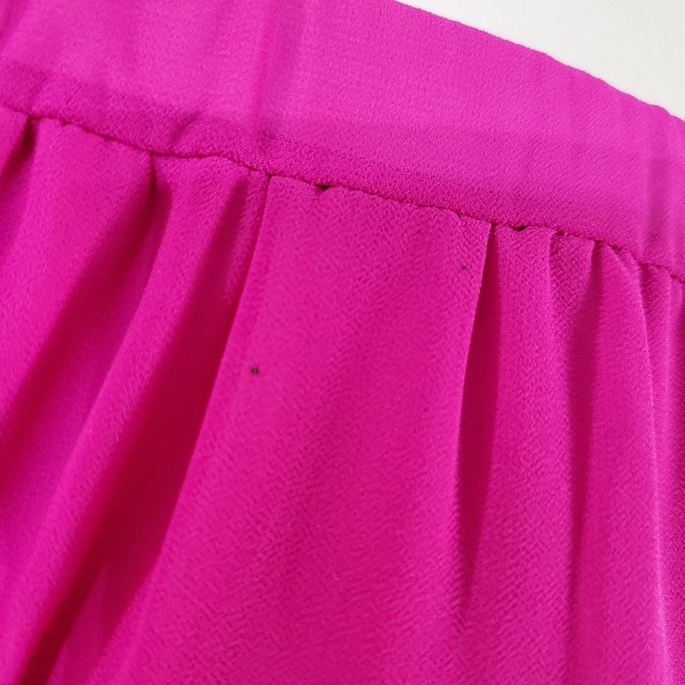 Style Rack Hot Pink Off Shoulder Shift Lined Mini Dress Size Medium - Picture 7 of 7